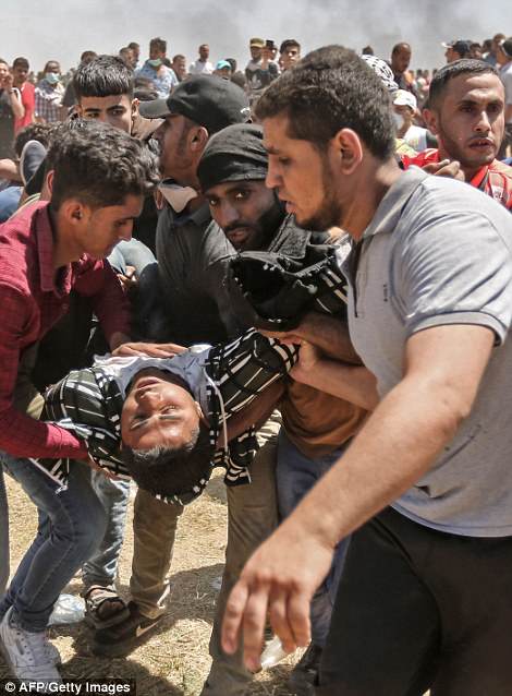 Bloedbad op die Gaza grens