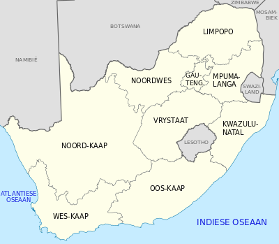Die 9 Provinsies van Suid Afrika