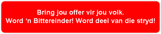 Bittereinder word een