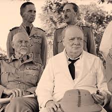 Genl. Jan Smuts en Churchill van Brittanje