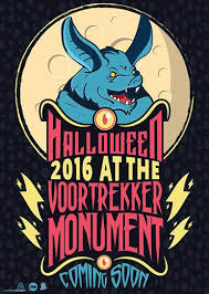 Haloweenpartytjie by monument