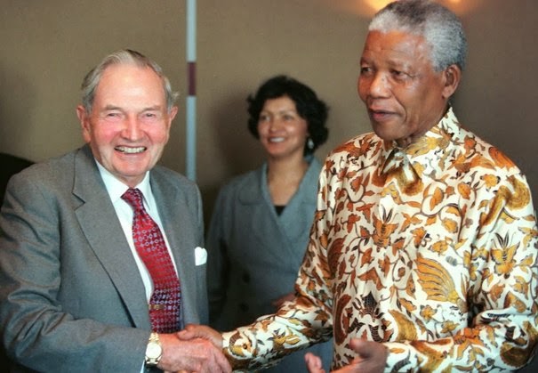 David Rockefeller en Mandela MANDELA E DAVID ROCKEFELLER