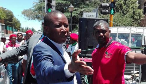 Malema na Bloemfontein hofsitting