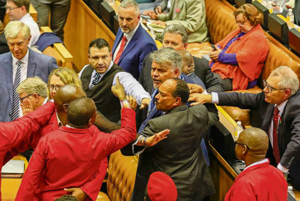 Parlement in Suid Afrika 8 November 2018