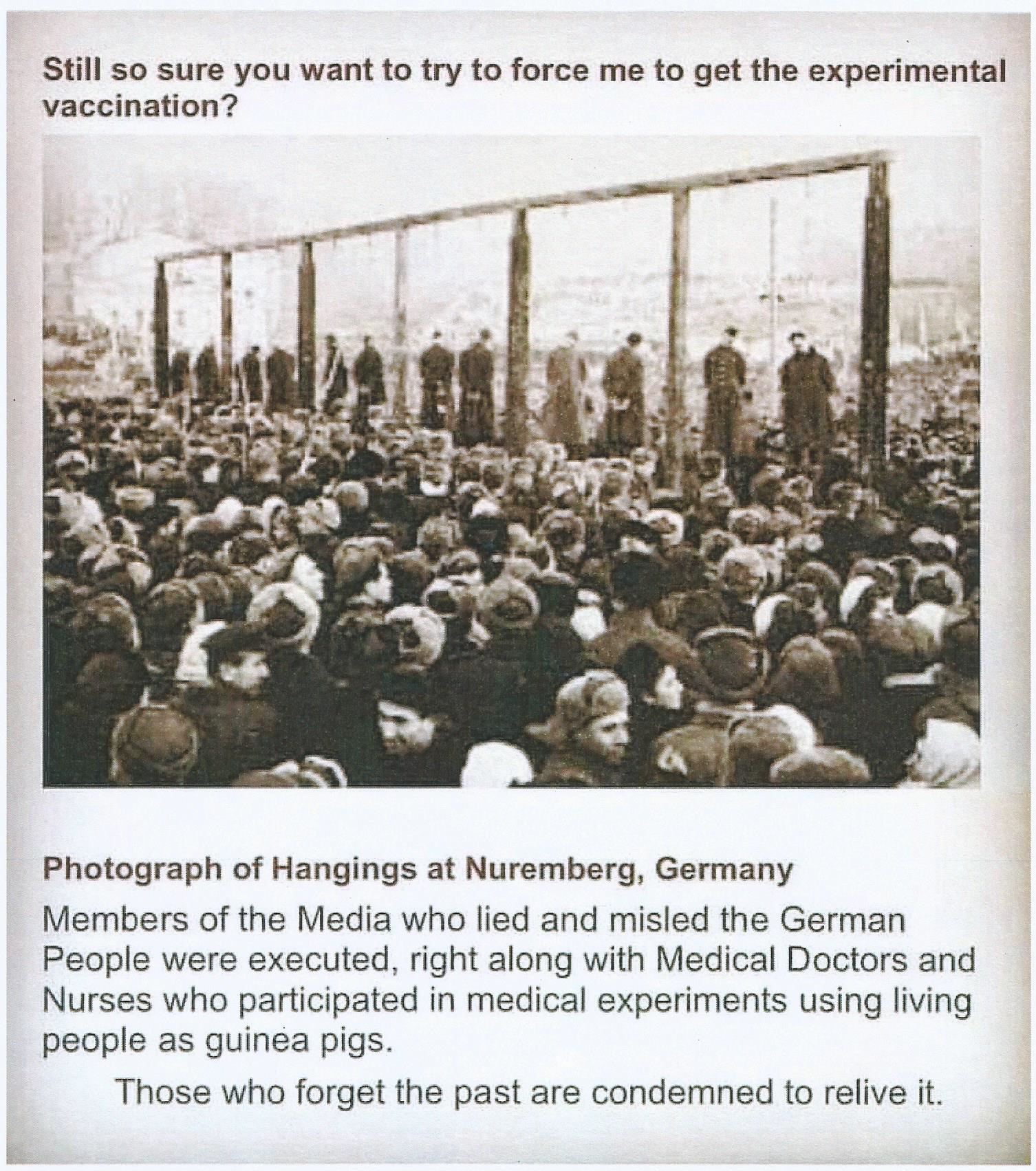 Terregstellings by Nuremberg Duitsland