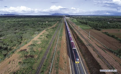Treinspoor in Kenia