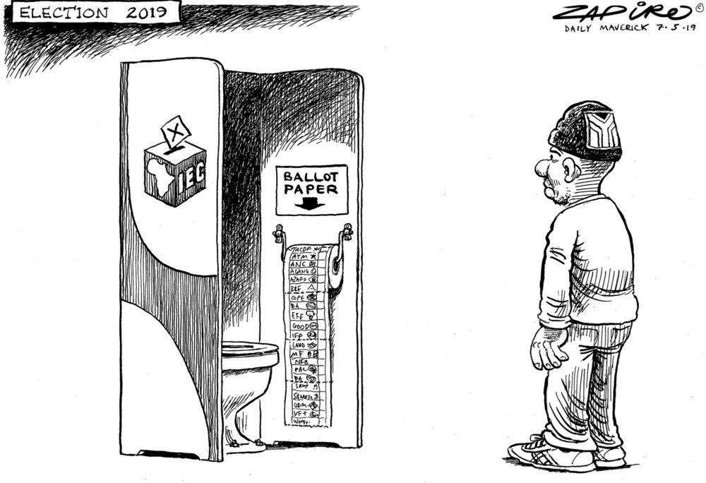 Zapiro se oordeel vir die waarde van n stem in Suid Afrika se verkiesingjpg